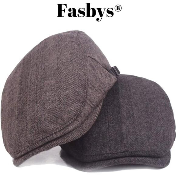Newsboy Cap Hat Mens Classic Ivy Cabbie Hunting Hats Vintage Peak Golf Hat Flat - Picture 6 of 7